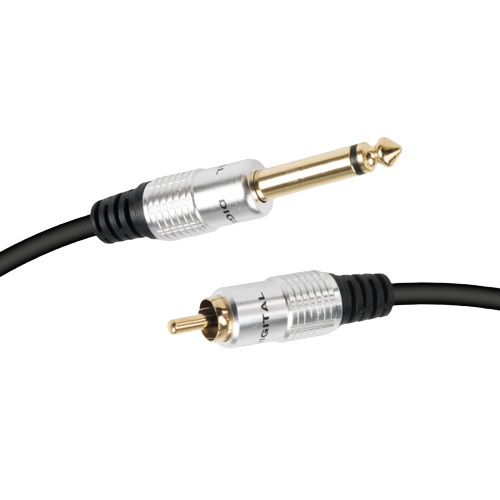 라이트컴 COMS NC739 6.3mm 모노 to RCA 케이블 (1.8m)