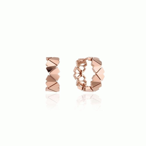 이랜드 로이드 엔터 하트 패턴 10K 원터치 귀걸이 L LOTQ3006TSG_이미지