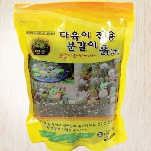 정한 다육이 선인장 분갈이 흙 5.5L 화분갈이흙 화분갈이용흙 다육이분갈이