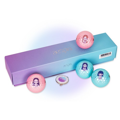 볼빅 솔리체 에스파 콜라보 에디션 (컬러공, 4개+볼마커)_이미지