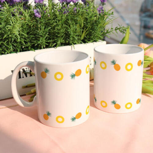 꾸밈 디자인 머그컵 파인애플라인 (tk350)