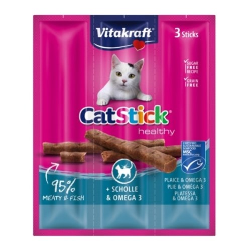 비타크래프트 캣스틱 가자미&오메가3 18g (6g x 3p)[20개]