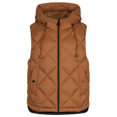 올포유 소프트터치 다이아 퀼팅 후드 다운 베스트 ALVEN9251-505_이미지