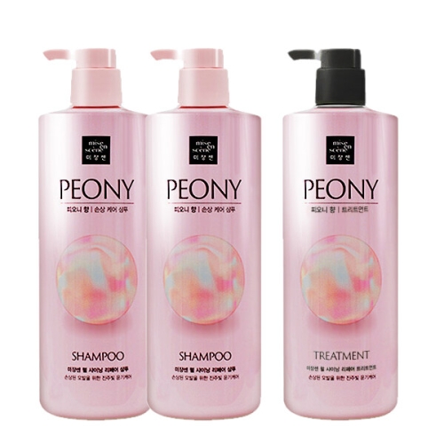 펄 샤이닝 리페어 샴푸 피오니향 1000ml 2개+트리트먼트 1000ml 3종세트