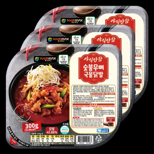 푸드맥스 야식만참 숯불무뼈 국물닭발 300g (3개)_이미지
