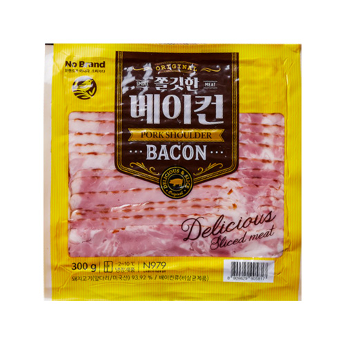 이마트 노브랜드 쫄깃한 베이컨 300g (4개)_이미지