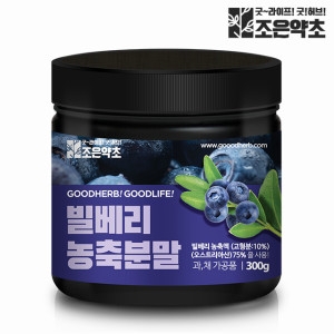 건우 조은약초 굿허브 빌베리 농축 분말 가루 파우더 대용량 300g_이미지