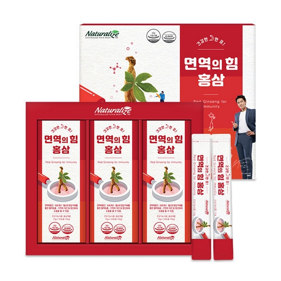 네추럴라이즈 면역의 힘 홍삼 10g 30포 (1개)_이미지