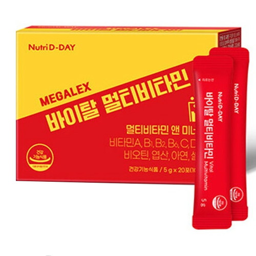 뉴트리디데이 메가렉스 바이탈 멀티비타민 20포 (1개)