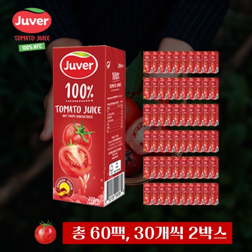 후버 NFC 100% 토마토주스 200ml (60개)_이미지