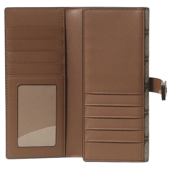 헤지스ACC 로고패턴 가죽 장지갑 HIWA2F883W2_이미지