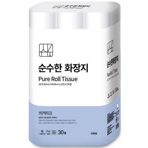 적재적소 ㅤ순수한 화장지 30m (30롤) *2팩_이미지