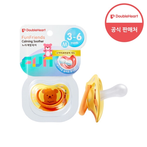 더블하트 펀프렌즈 노리개젖꼭지 고슴도치 L 6개월_이미지