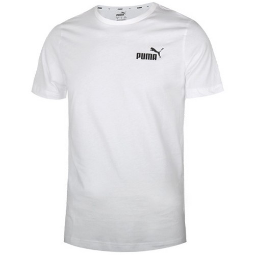 푸마 에센셜 스몰 로고 반팔 티셔츠 586668 (02, 화이트)_이미지