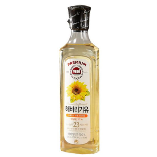 해표 해바라기유 500ml (12개)_이미지