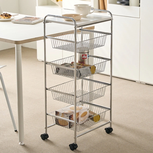 모던하우스  ON 핌즈 이동식 대형 화이트 트롤리