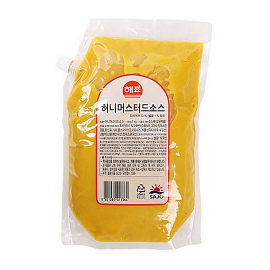사조대림 해표 허니머스터드소스 2kg (1개)