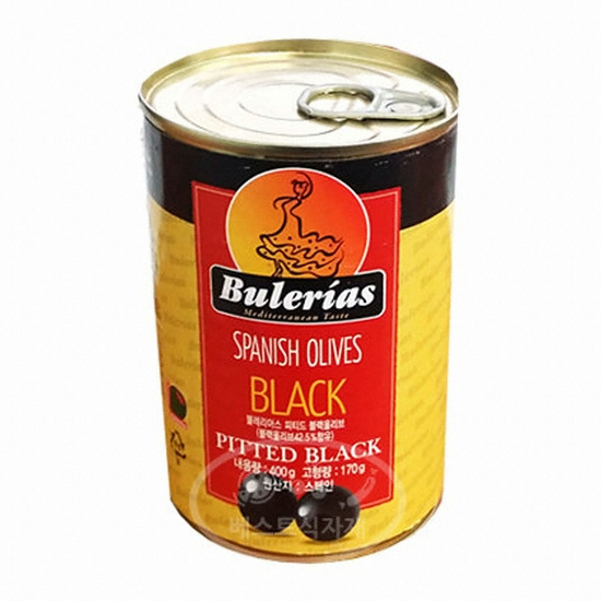 볼레리아스 피티드 블랙 올리브 400g (1개)
