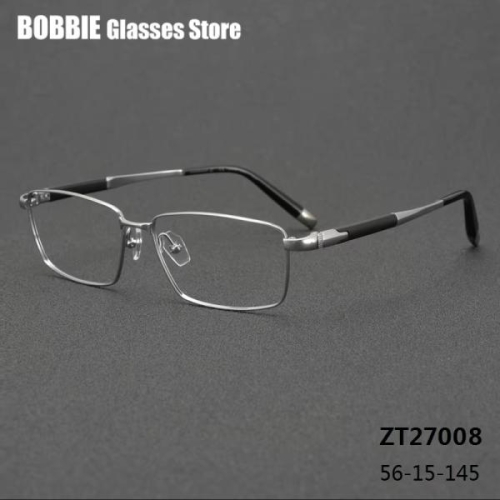 일본 순수 티타늄 안경테 남성 비즈니스 ZT27008 초경량 대형 얼굴 모양 144mm 신상 2025