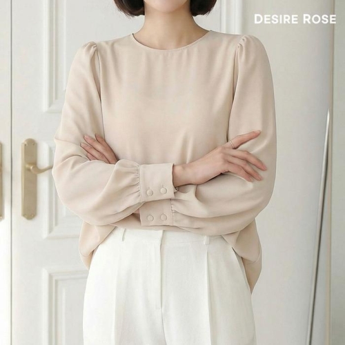 디자이어로즈 미시 블라우스 루즈핏 블라우스 45726291A_이미지