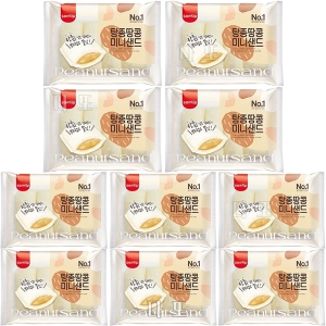 삼립 땅콩미니샌드 10봉 빵 봉지빵 간식빵_이미지
