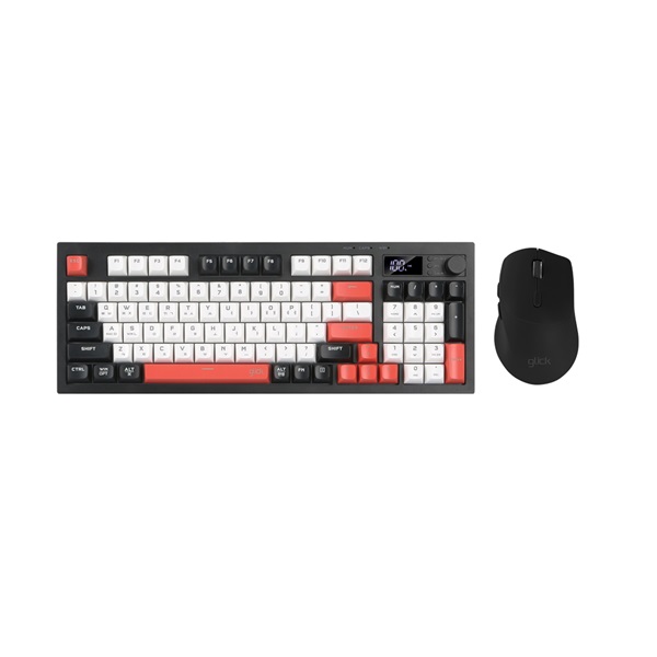 지클릭커 OFFICEPRO WMK50 사일런스 M 94 무선 키보드 마우스 세트 (Poker)