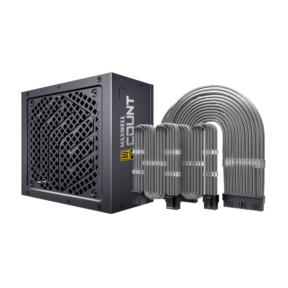 맥스엘리트 MAXWELL COUNT 850W 80PLUS골드 풀모듈러 (본체+메탈그레이)