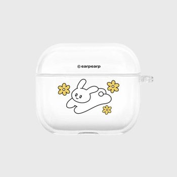 어프어프 에어팟3 HOPPING DAY 클리어 하드 케이스 (정품)_이미지
