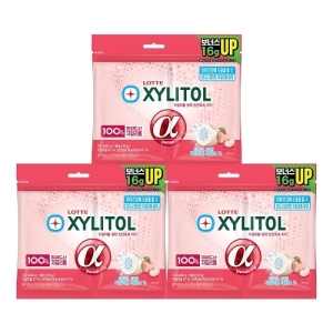 롯데제과 자일리톨 알파 입안촉촉 리필 102g 3팩_이미지