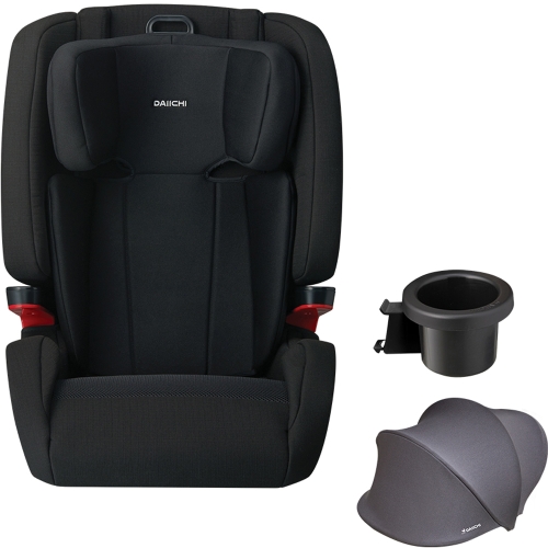 다이치 브이가드 주니어 리우 ISOFIX + 선바이저 + 컵홀더 세트 (블랙)_이미지