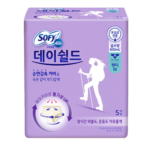 쏘피 에일 데이쉴드 요실금 팬티 중형 5개 (4팩(20개))_이미지