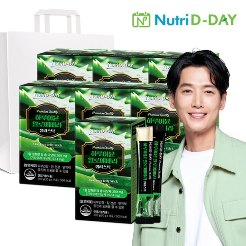 뉴트리디데이 하루이뮨 면역 알로에베라 젤리스틱 15포 (7개)_이미지
