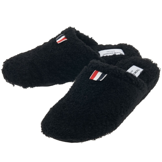 톰브라운 로고 탭 시어링 슬리퍼 MFL072A L0010 001