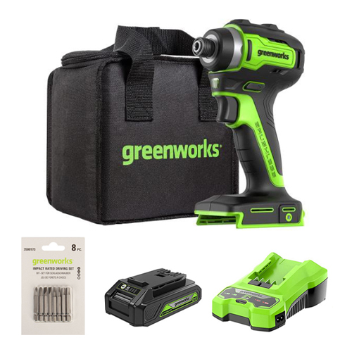 그린웍스 24V 컴팩트 임팩트드라이버 + 공구가방 + 비트 8P