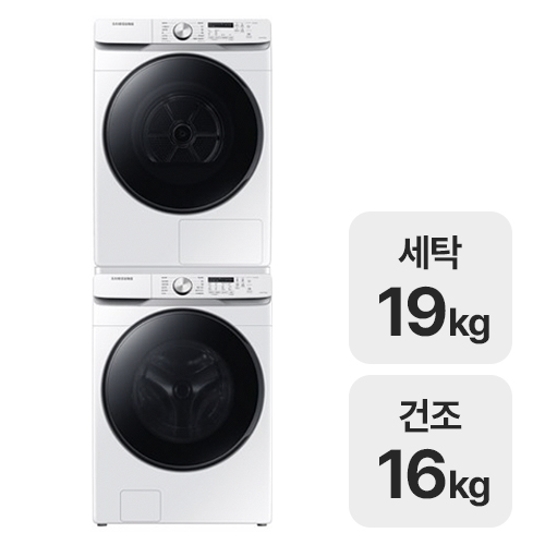 삼성전자 그랑데 WF19T6000KW + DV16T8520BW