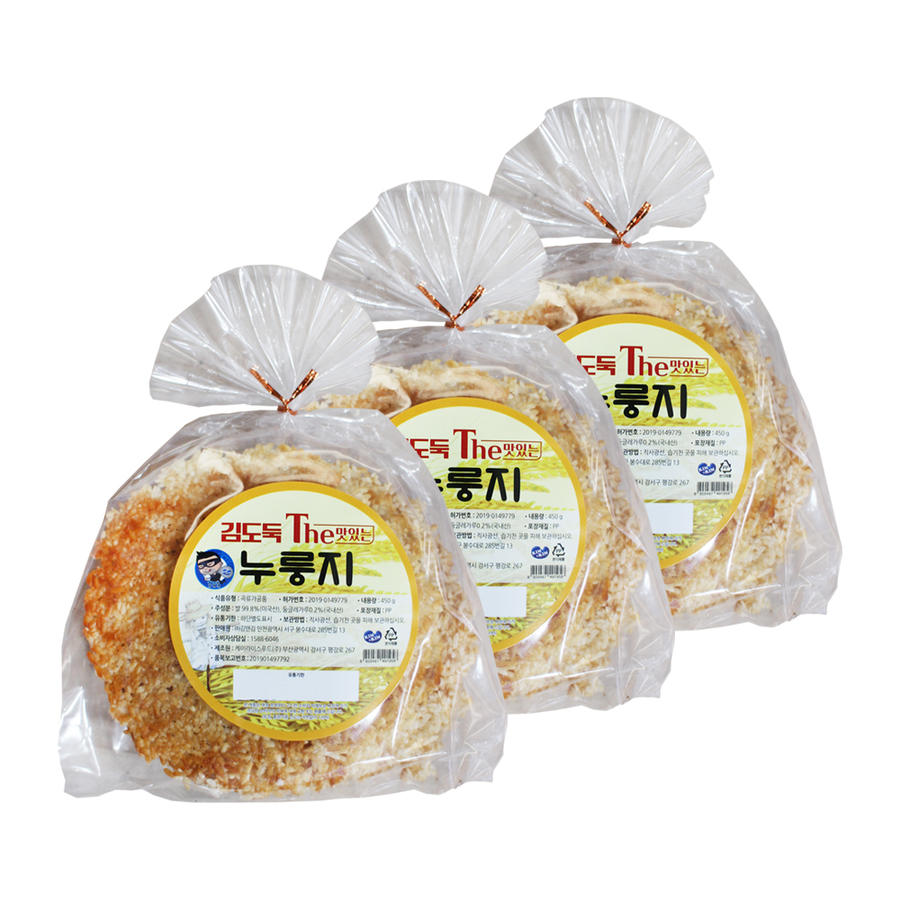 김앤김 김도둑 The 맛있는 누룽지 450g [3개]