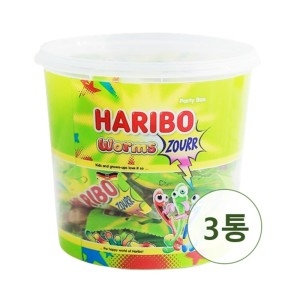 하리보 웜즈사우어 960g (3개)_이미지