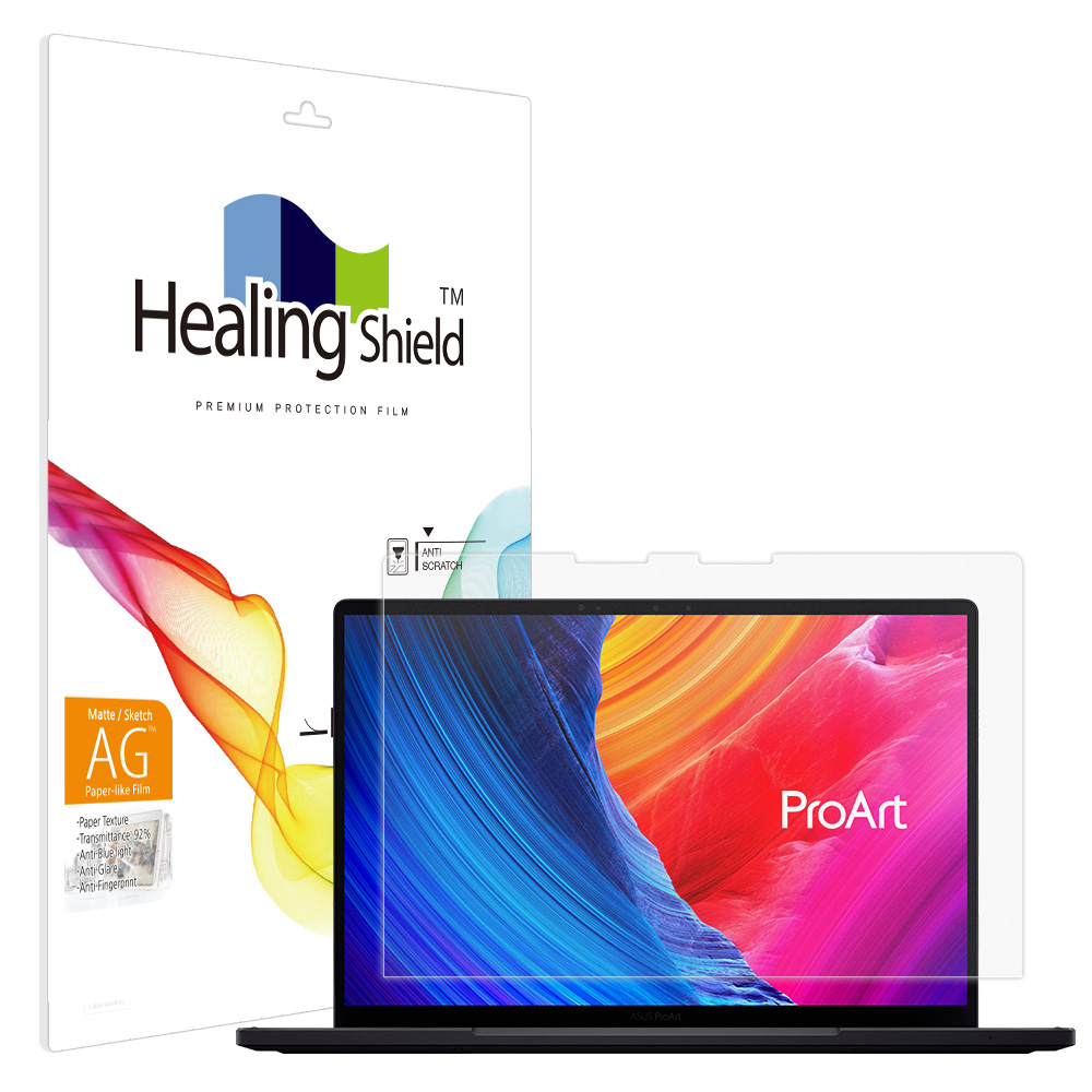 폰트리 힐링쉴드 ASUS ProArt PX13 HN7306 종이질감 지문방지 블루라이트차단 액정보호필름_이미지