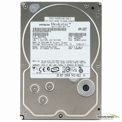 HGST Deskstar 7K1000 SATA2/7200/32M (HDS721010KLA330, 1TB)_이미지