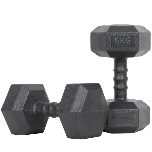 코리아스포츠 아이워너 맨즈 육각아령 세트 (6kg, 2개)_이미지