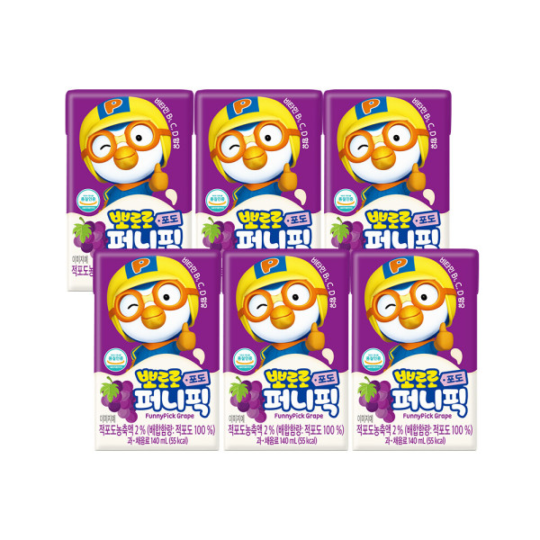 뽀로로 퍼니픽 포도 140ml