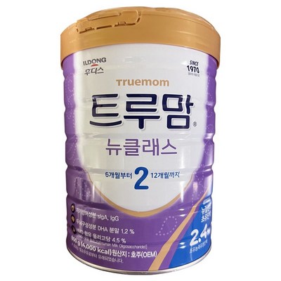 일동후디스 2024 NEW 트루맘 뉴클래스 슈퍼프리미엄 2단계 800g (8개)