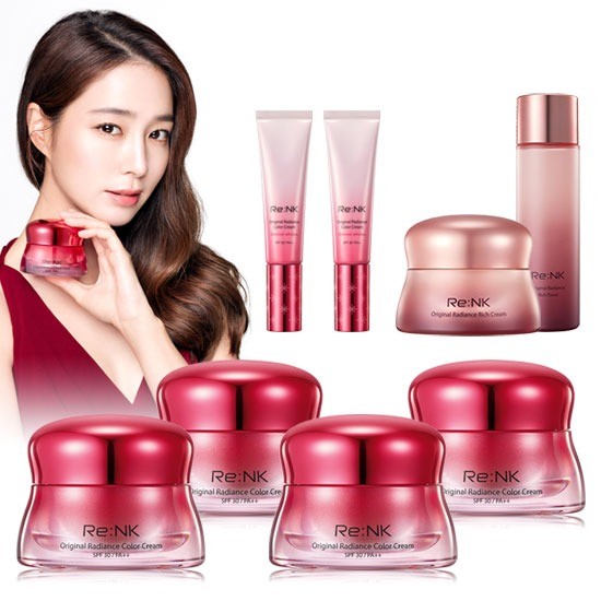 코웨이 리엔케이 레드 오리지널 래디언스 컬러 크림 8종 세트