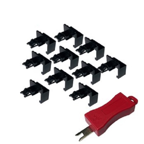 라인업시스템 LANSTAR LS-LKPG 랜 포트락 (블랙, 10개, LS-LKPG-BK)_이미지