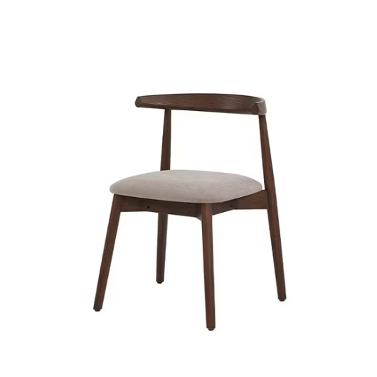 까사미아 보테 브라운 세라믹 원형 식탁 1100 (패브릭의자2개)_이미지