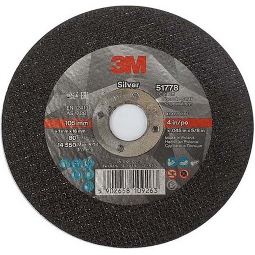 3M 4인치 실버 절단석 (25개)