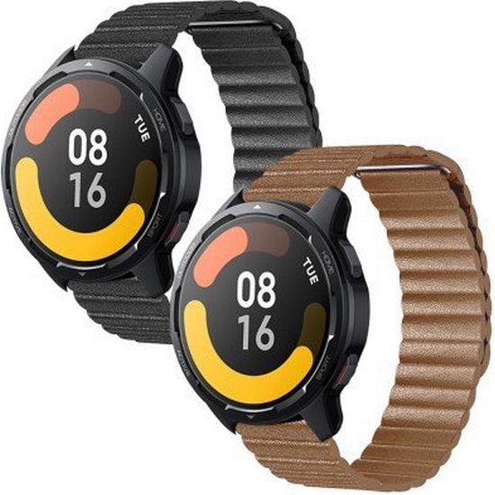 더조은셀러 샤오미 워치 S1 시리즈 레더 자석 루프 스트랩