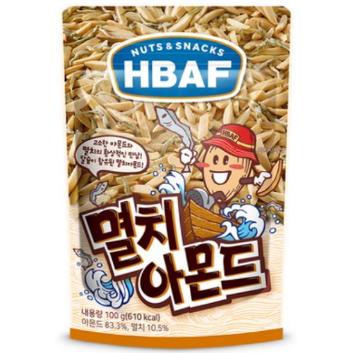 HBAF 멸치 아몬드 100g (10개)_이미지