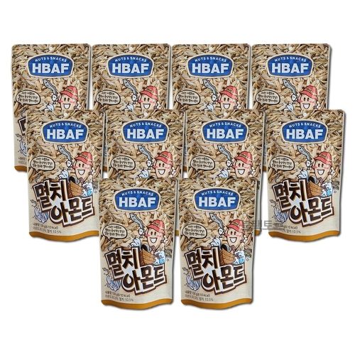 HBAF 바프 멸치 아몬드 100g (10개)_이미지