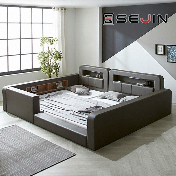 세진침대 멘토 범퍼 LED 패밀리침대 SS+SS (독립스프링)_이미지